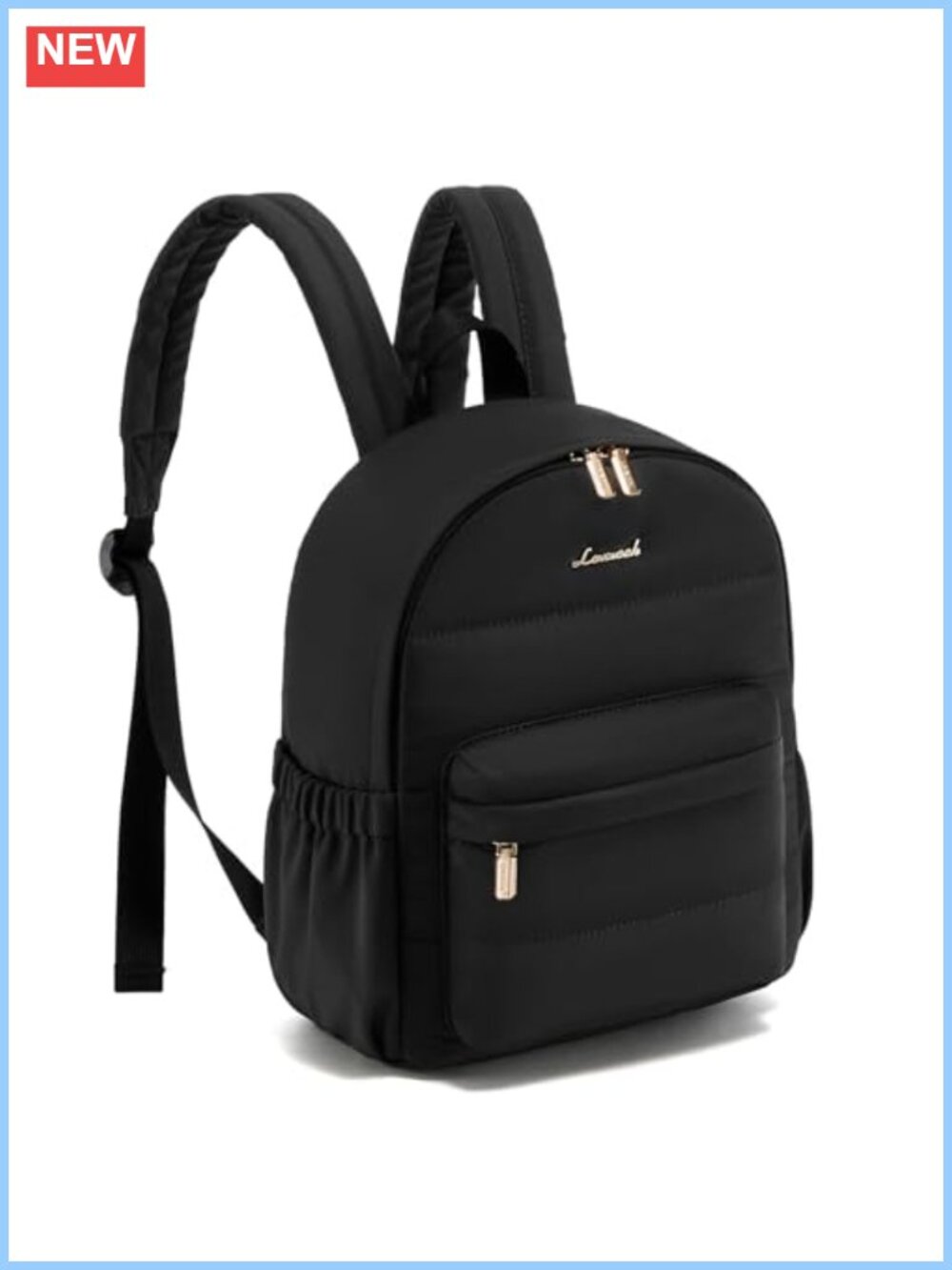 LOVEVOOK Mini Puffer Backpack Purse Quilted Nylon Anti-Theft Travel Daypack